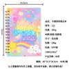 Silicona burbuja pop bobina descompresión silicona dinosaurio unicornio silicona cuaderno roedor cuaderno A5
