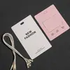 Etiquetas de Ropa de Alta Gama Hechas de Cartón Grueso, Etiquetas de Ropa Hechas a Medida para Ropa de Hombre y Mujer, Etiquetas Colgantes con Diseño de Logo