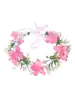 Coroa de sereia tiara de menina coroa de praia à beira-mar flor de seda flor artificial coroa para apresentação infantil transfronteiriça