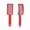 Pente Big Bend vermelho fosco quente transfronteiriço para cabelo fofo de homens e mulheres pente para cabelo liso costelas pente atacado