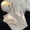 Calça Reta de Perna Larga da Moda Marca de Luxo Novo Design de Verão para Meninas Oversize Solta Casual Tendência Calças