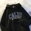 Moletom com capuz plus size para mulheres, outono e inverno, forrado com fleece, estilo ins trendy de Hong Kong, jaqueta casual versátil