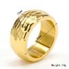 Anillo de acero inoxidable de comercio exterior transfronterizo europeo y americano directo de fábrica moda simple patrón irregular anillo de acero de titanio