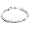 Pulsera de Acero de Titanio para Hombre Moderna Ins Hip-hop Estilo Frío Joyería de Nicho Pulsera para Hombre para Mujer Conservación del Color