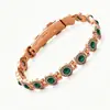 Pulsera Magnética Redonda Popular con Diamantes Completos Transfronteriza Moda Europea y Americana Hebilla de Fila Única Pulsera Antiestática para Mujer Lista para la Venta
