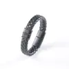 Pulsera Antiestática para Hombre de Negocios Acero Inoxidable Cuero Estilo Retro Nuevo Europeo y Americano Pulsera Tejida Magnética para Hombre Venta al por Mayor