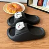 En Stock Entrega Rápida Pantuflas de Dibujos Animados Xia Ba para Mujer, Uso Exterior de Verano, Sandalias de Casa Suaves Antideslizantes de Moda para Chicas