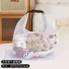 Bolsa de Armazenamento Impermeável para Roupas de Academia, Natação, Banheiro, Bolsa com Cordão de Grande Capacidade, Necessaire Unisex para Uso Externo