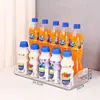 Estante de Exhibición para Bebidas de Escritorio Transparente Acrílico Escalonado Estante de Exhibición Snacks Jugo Estante de Almacenamiento Multicapa Estante de Supermercado
