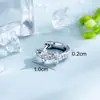 Pendientes Apilables de Estrella de Cuatro Hojas de la Suerte con Circonita y Pin Recto, Tornillos para Hélice Auricular de Aleación de Titanio, Joyería para Perforación de Oreja