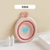Tina Plegable para Bebé Anticaídas Lavabo para la Cara Bebé Portátil de Viaje Tina de Lavado Comprimida Tina de Lavado Engrosada para el Hogar
