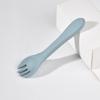 Cuchara Tenedor para Bebé Transfronterizo Cuchara Suave de Silicona para Bebé Cuchara para Aprender a Comer Vajilla para Niños Cuchara para Complemento Alimenticio Cuchara de Cabeza Suave