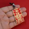 Llavero Colgante de Buda Retro Latón Imitación Hecho a Mano Cobre Puro Sólido Amuleto Protector de Seguridad Colgante Venta al por Mayor