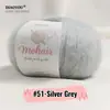 Comercio exterior hilo de mohair de bebé sudafricano para tejer a mano ganchillo DIY hilo fino hilo de mohair de seda ovillo de caballito de mar venta al por mayor