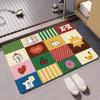 Alfombrillas de Baño de Dibujos Animados Lindas, Alfombrillas Absorbentes de Agua de Secado Rápido para Suelo de Baño y WC, Alfombrillas Antideslizantes para Puerta, Alfombrillas para Entrada de Casa