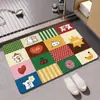 Casa de Flores Concierto Cantante Línea Perro Baño Cocina Balcón Alfombrilla Adecuada Absorbente de Agua Antideslizante