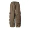 Yidao Vintage 2026 Outono Novo Calças de Trabalho em Veludo Cotelê Estilo Retro Americano Masculinas Largas Retas Relaxadas Longas