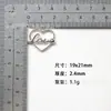 Acessórios DIY de Liga de Zinco Mais Vendidos Pingente Coração Vazado 19X21Mm Acessórios para Joias de Colar Brincos Atacado