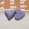 Parche de resina con forma de corazón de amor, brillante y dulce, con forma de medio agujero, para el cabello, pendientes, joyería, carcasa de teléfono móvil, accesorios DIY