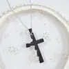 Nuevo Precio Especial Alta Calidad Acero de Titanio Espejado Collares para Hombres y Mujeres Tendencia Hip-Hop Europea y Americana Cadena para Clavícula de Pareja Cruz