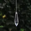 Pingente de Contas Pontiagudas Transparentes de Acrílico Pingente Decorativo de Cristal com Furo Pontiagudo Loja do Shopping Atacado da Amazon Enfeites para Pendurar