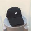 Estilo coreano ins Versátil Algodão Pequeno m Carta Boné de Beisebol Moda Verão Feminino Soft Top Cap Estudante Chapéu de Sol