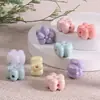 Cuentas de Acrílico Perlado Brillante Coloridas Flor de Ciruelo Agujero Recto para Pulsera Colgante Accesorios Pequeños de Joyería Venta al por Mayor