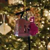 Pingente de Livro de Novo Produto Transfronteiriço, Pingente de Natal em Acrílico, Decoração de Árvore de Natal, Pingente Decorativo