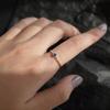 Anillo abierto S925 para mujer, moda distintiva 2023, nuevo anillo azul vintage de estilo frío, muy fino, abierto para dedo.