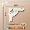 Tira de Borda para Parede de Fundo de TV com Flor de Canto Francês em Linha de PU Imitação de Gesso Tira Decorativa Teto Estilo Europeu Americano