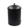 Cubo de basura de cocina cubo de compostaje de residuos vegetales cubo de compostaje de residuos de cocina de hierro negro retro