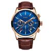 Reloj de cuarzo deportivo para hombre LIGE de comercio exterior, resistente al agua, con correa de acero, doble esfera, multifunción, reloj de pulsera de negocios
