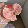 Grampo de Cabelo Phalaenopsis Rosa Doce Feminino 2024 Nova Atmosfera Flor para Foto Presilha Bico de Pato Primavera e Verão Presilha Lateral Acessórios de Cabelo