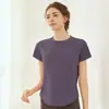 Ropa de Yoga para Mujer Ropa de Entrenamiento de Pilates Verano Delgada Holgada Secado Rápido Correr Deportes Fitness Top Malla Transpirable