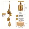 Colgante de Campana Color Latón con Cuerda de Cáñamo, Decoración Colgante de Puerta para Corona de Árbol de Navidad, Colgante de Campana Vintage Personalizado para Árbol de Navidad
