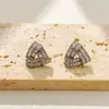 Pendientes Triangulares de Circonita de Alta Gama, Modernos y Versátiles, Pendientes de Estilo Lujo Ligero