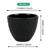Maceta de florero de planta artificial transfronteriza, boca redonda, forma de diamante, hecha de material de melamina engrosada, maceta de plástico redonda para jardinería