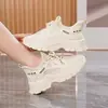 Zapatos Deportivos Negros Transpirables con Diseño de Grulla Blanca para Mujer, Verano, Huecos, Suela Gruesa Fina, Zapatos de Papá, Talla 35, Pies No Cansados, Antideslizantes, para Trabajar