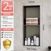 Nicho de Acero Inoxidable 304 Empotrado Gabinete de Baño Multicapa Partición Puerta Gabinete de TV Baño Estante de Almacenamiento para Baño