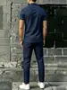 2026 Novo Estilo Americano Outdoor Praia Casual Caimento Solto Versátil High Street Casual Camisa Polo e Calça