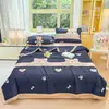 Colcha de verano estilo ins, algodón lavable, lavable a máquina, colcha fina de verano para aire acondicionado, colcha de verano de regalo, fibra de soja grado A maternal e infantil