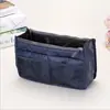 Bolsa de Maquiagem Original Portátil com Zíper Duplo, Bolsa Organizadora para Artigos de Higiene Pessoal e Armazenamento, Bolsa Longchamp Bolsa Interna Multifuncional