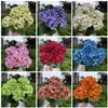 Juego de 7 flores de hortensia artificiales, perfectas para arreglos florales de boda, decoraciones de pared, decoraciones de pasillo, arreglos de suelo, exhibiciones florales de exterior y decoraciones de salón de bodas
