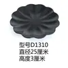 Vajilla para Mesa de Hot Pot de Autoservicio Negra Mate Imitación Porcelana Plato Redondo de Melamina Bol de Arroz Plato de Plástico Plato de Hueso