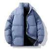 Nuevo abrigo de invierno para hombre, chaqueta acolchada de algodón engrosada, estilo corto brillante y moderno con capucha, abrigo de algodón de talla grande
