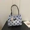 2026 Novo Modelo Tecido Oxford Grande Capacidade Fashionável Bolinhas Elegante Casual Bolsa de Ombro Tote para o Trabalho