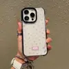 Capa de celular com padrão floral pequeno irregular pintada com UV para iPhone 17 Pro Max, capa protetora transparente de TPU anti-queda