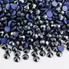 Pedras de Strass Hotfix DMC de Alta Qualidade Série Metálica Vidro com Fundo Plano Strass Redondo Pequeno Strass Hotfix com Suporte Adesivo Termofusível Acessórios DIY