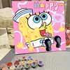 Pintura acrílica dibujos animados infantiles hecho a mano diy pintura al óleo digital pintura al óleo al por mayor verano graffiti decoración para colorear pintura para colgar
