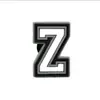 Diapositivas de Zapatos con Letras Blancas y Negras Transfronterizas Accesorios DIY Hebillas de Zapato de Goma Blanda de PVC Accesorios de Decoración de Zapatos Desmontables
